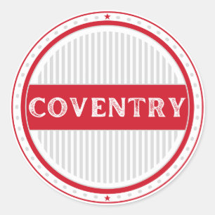 Sticker Rond Emblème de Coventry City Pride – Identité anglaise