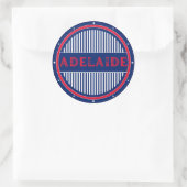 Sticker Rond Emblème de fierté d'Adélaïde – Identité australien (Sac)