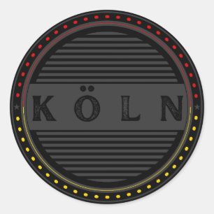 Sticker Rond Emblème de fierté de la ville de Cologne - Identit