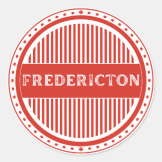 Sticker Rond Emblème de fierté de la ville de Fredericton – Ide