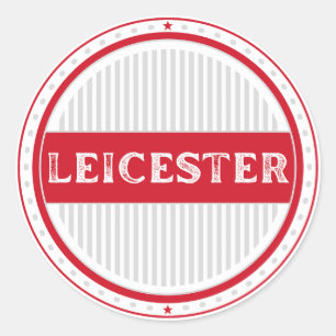 Sticker Rond Emblème de fierté de la ville de Leicester – Ident