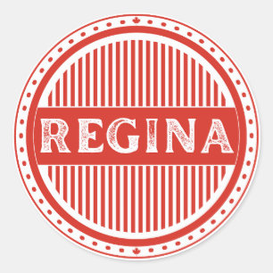 Sticker Rond Emblème de fierté de la ville de Regina – Identité