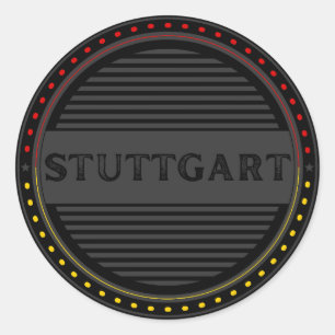 Sticker Rond Emblème de fierté de la ville de Stuttgart – Ident