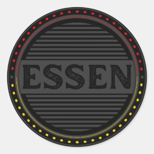 Sticker Rond Emblème de fierté de la ville d'Essen – Identité a