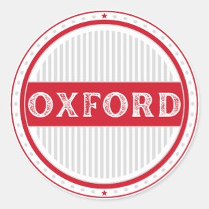Sticker Rond Emblème de fierté de la ville d'Oxford – Identité