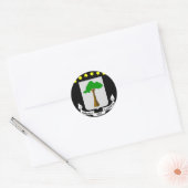 Sticker Rond emblème de Guinée équatoriale (Enveloppe)