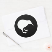 Sticker Rond emblème de Kiwi Nouvelle-Zélande (Enveloppe)
