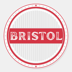 Sticker Rond Emblème de la fierté de Bristol – Identité anglais