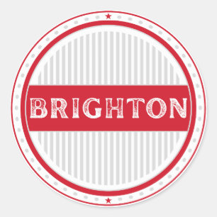 Sticker Rond Emblème de la fierté de la ville de Brighton – Ide