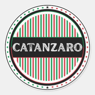 Sticker Rond Emblème de la fierté de la ville de Catanzaro – Id
