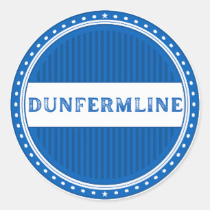 Sticker Rond Emblème de la fierté de la ville de Dunfermline –