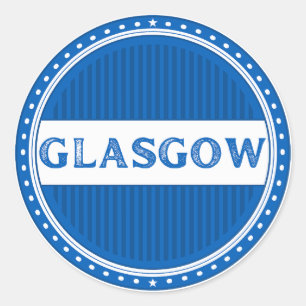 Sticker Rond Emblème de la fierté de la ville de Glasgow – Iden