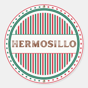 Sticker Rond Emblème de la Fierté de la ville de Hermosillo – I