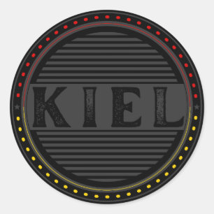 Sticker Rond Emblème de la fierté de la ville de Kiel – Identit