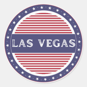 Sticker Rond Emblème de la fierté de la ville de Las Vegas – Id