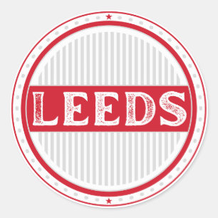 Sticker Rond Emblème de la fierté de la ville de Leeds – Identi