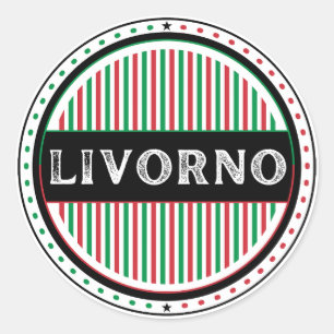 Sticker Rond Emblème de la Fierté de la ville de Livourne – Ide