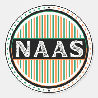 Sticker Rond Emblème de la fierté de la ville de Naas – Identit