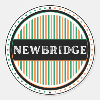 Sticker Rond Emblème de la fierté de la ville de Newbridge – Id