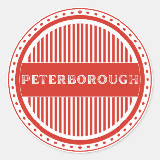 Sticker Rond Emblème de la fierté de la ville de Peterborough –