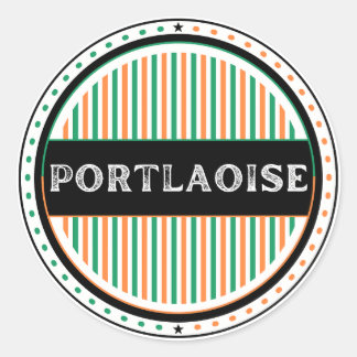 Sticker Rond Emblème de la fierté de la ville de Portlaoise – I