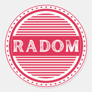 Sticker Rond Emblème de la fierté de la ville de Radom – Identi
