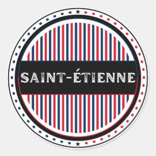 Sticker Rond Emblème de la fierté de la ville de Saint-Étienne