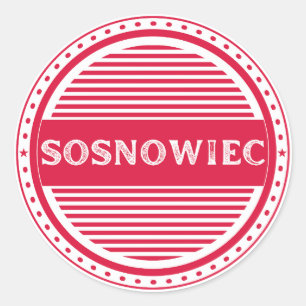 Sticker Rond Emblème de la fierté de la ville de Sosnowiec – Id