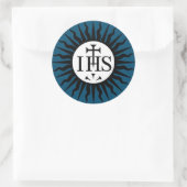 Sticker Rond Emblème de la Société de Jésus (Sac)