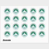 Sticker Rond Emblème de Macao (Feuille)