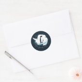 Sticker Rond Emblème de Manchot de l'Antarctique – Conception d (Enveloppe)