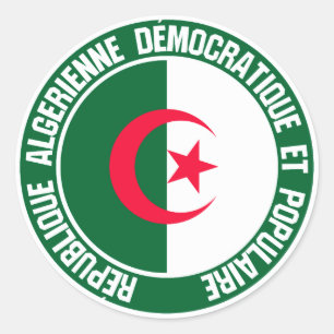 Sticker Rond Emblème du cycle algérien