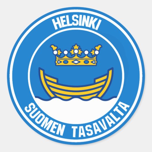 Sticker Rond Emblème du cycle d'Helsinki (Devant)