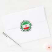 Sticker Rond Emblème du cycle iranien (Enveloppe)
