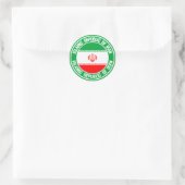 Sticker Rond Emblème du cycle iranien (Sac)