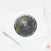 Sticker Rond Emblème du FBI (Enveloppe)