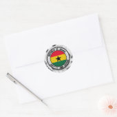 Sticker Rond Emblème du Ghana (Enveloppe)