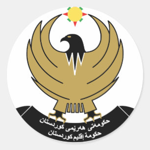 Sticker Rond emblème du kurdistan