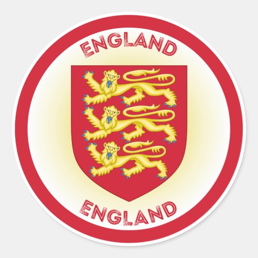 Sticker Rond Emblème du patrimoine anglais (Devant)