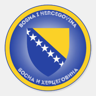 Sticker Rond Emblème du patrimoine de Bosnie-Herzégovine