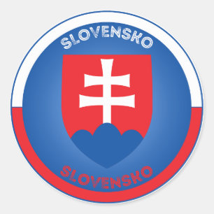 Sticker Rond Emblème du patrimoine slovaque