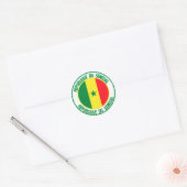 Sticker Rond Emblème du Sénégal (Enveloppe)
