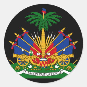 Sticker Rond emblème haïti