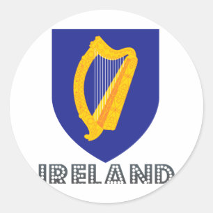 Sticker Rond Emblème irlandais