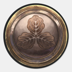 Sticker Rond Emblème japonais (Kamon)