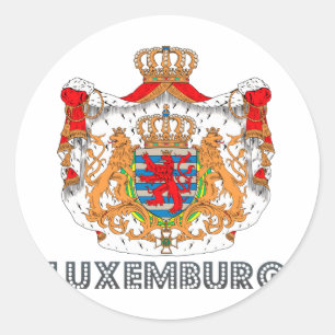 Sticker Rond Emblème luxembourgeois