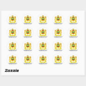 Sticker Rond Emblème marocain (Feuille)