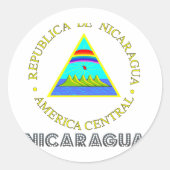 Sticker Rond Emblème nicaraguayen (Devant)