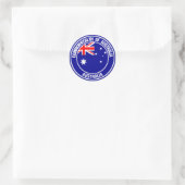 Sticker Rond Emblème rond australien (Sac)