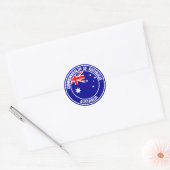 Sticker Rond Emblème rond australien (Enveloppe)
